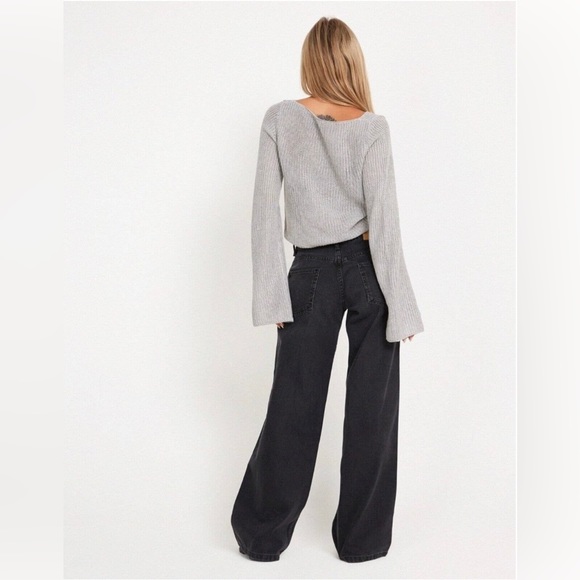 Motel Rocks Jeans Motel Denim Jeans Womens 3 Washed Black Cotton